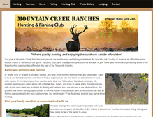 Tablet Screenshot of mountaincreekranches.com